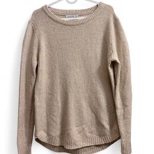 Super soft oatmeal colored crewneck sweater